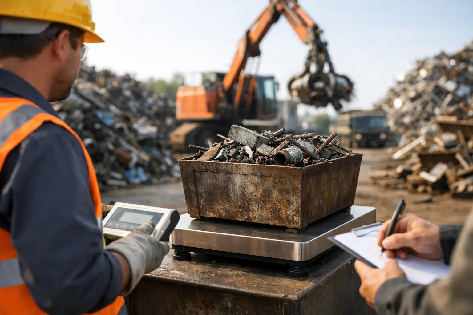 On Site Scrap Weighing Done Properly